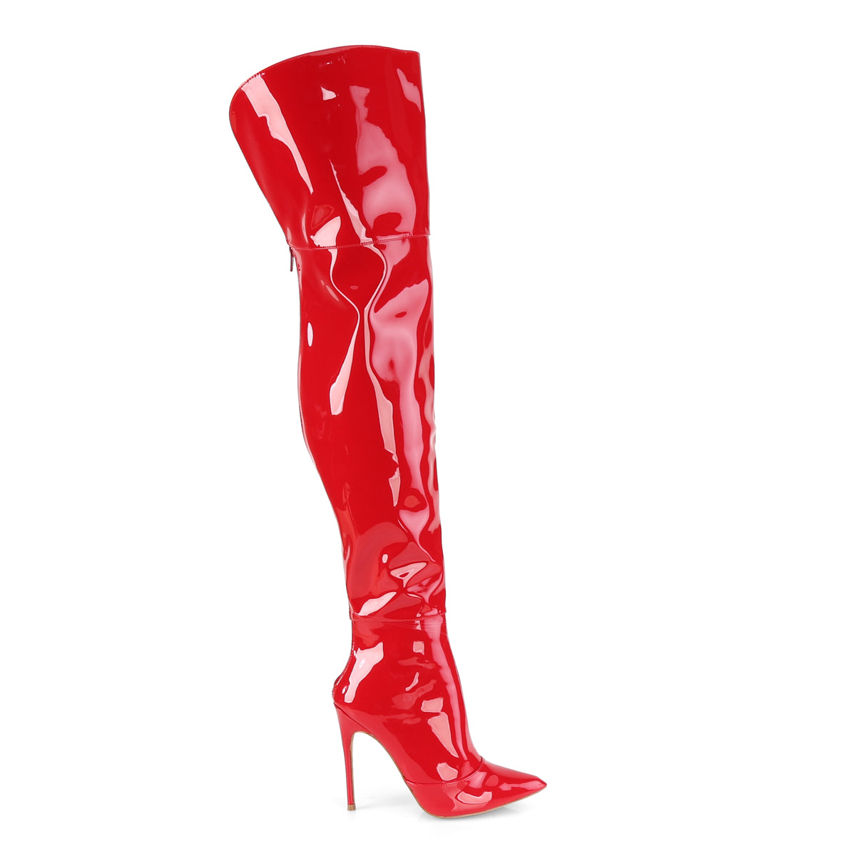 Pleaser Bottes pour femmes COURTLY-3012 brevet rouge