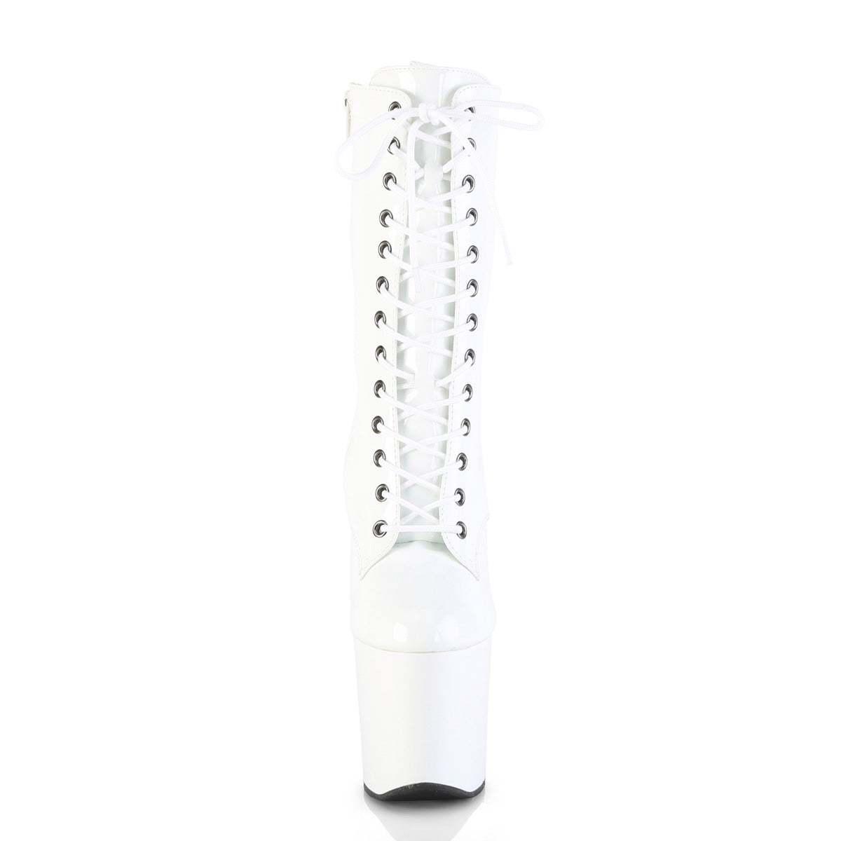 Pleaser Women's Platform Shoes CRAZE-1040 Wht Pat/Wht