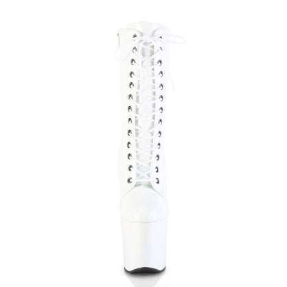 Pleaser Women's Platform Shoes CRAZE-1040 Wht Pat/Wht