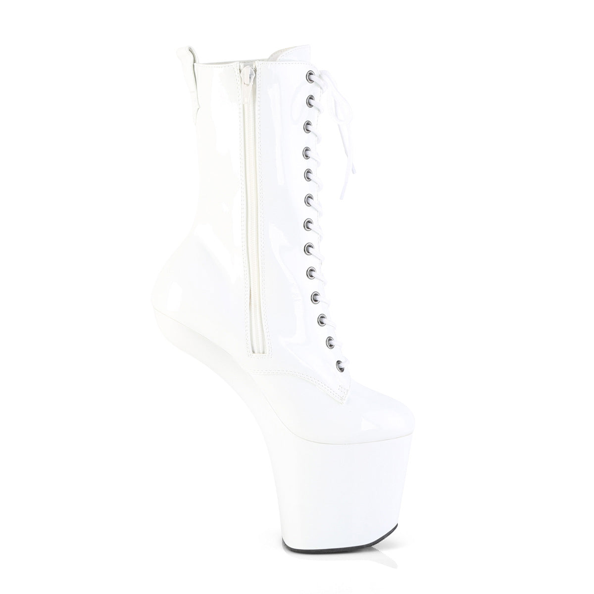 Pleaser Women's Platform Shoes CRAZE-1040 Wht Pat/Wht