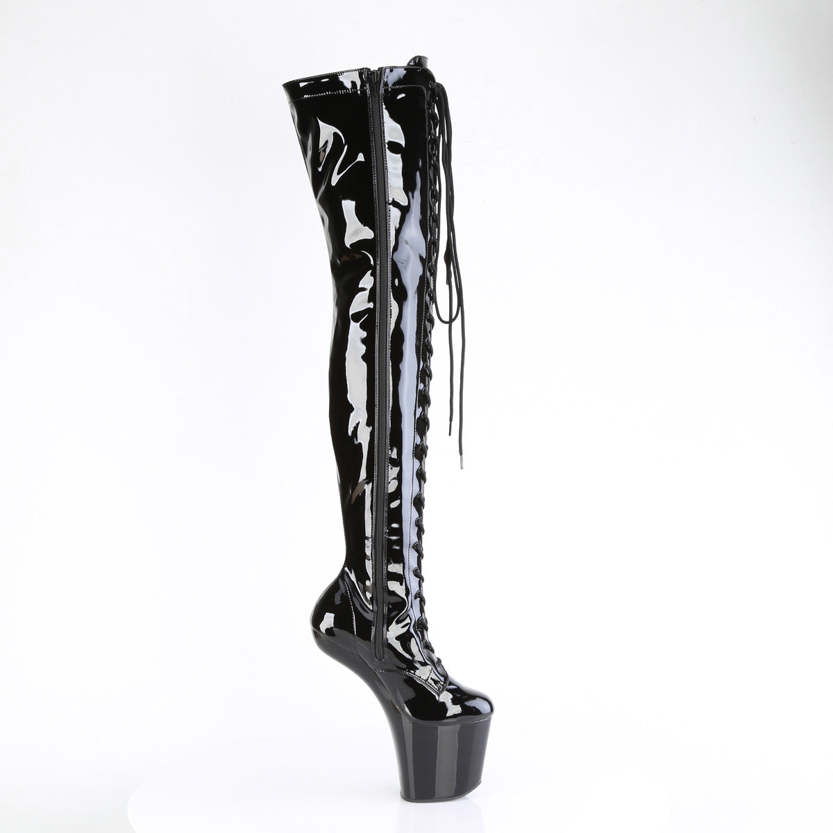 Pleaser  Bottes CRAZE-3023 BLK PAT / BLK