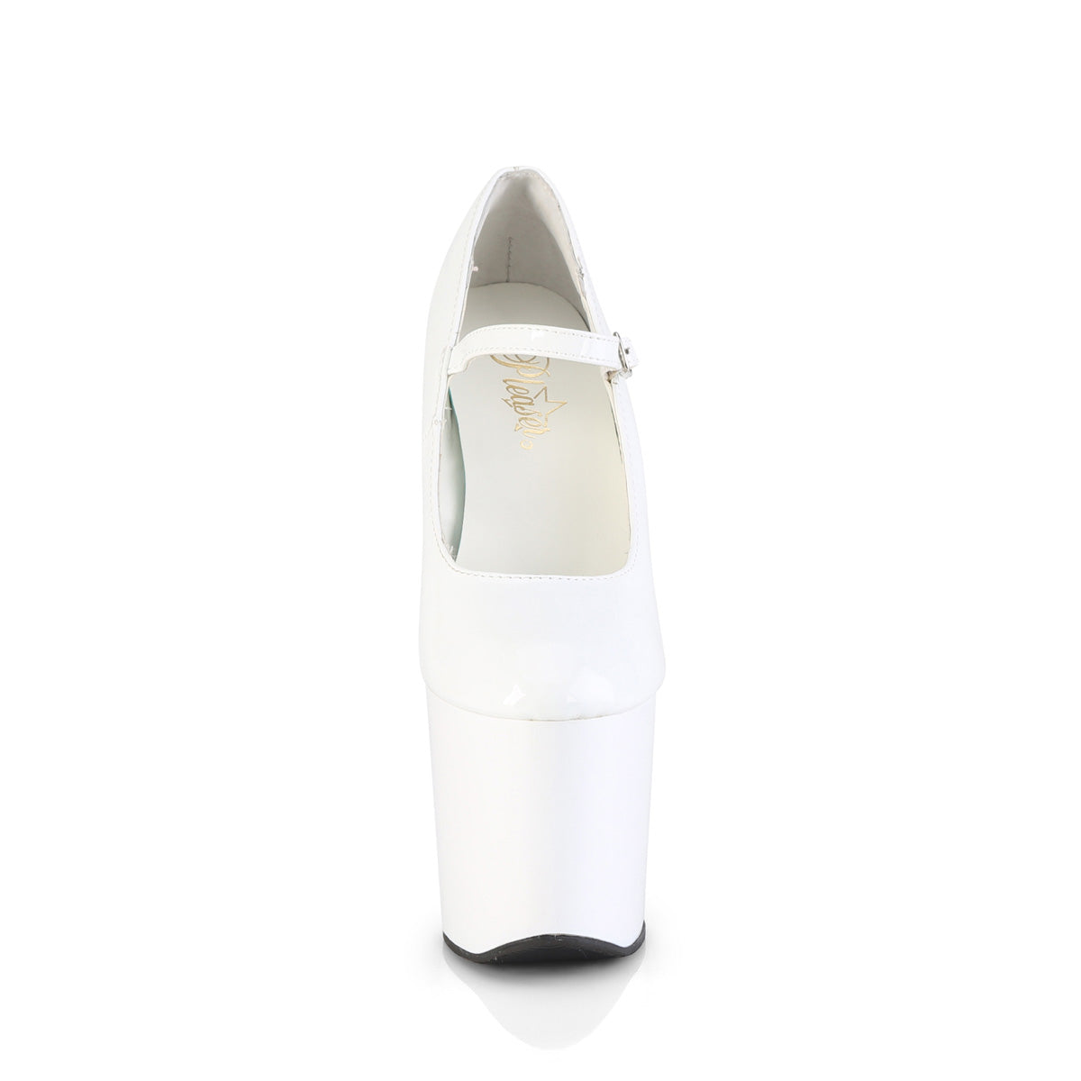 Pleaser Women's Platform Shoes CRAZE-880 Wht Pat/Wht
