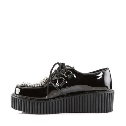 DemoniaCult  Low Shoe CREEPER-108 Blk Pat-Pvc