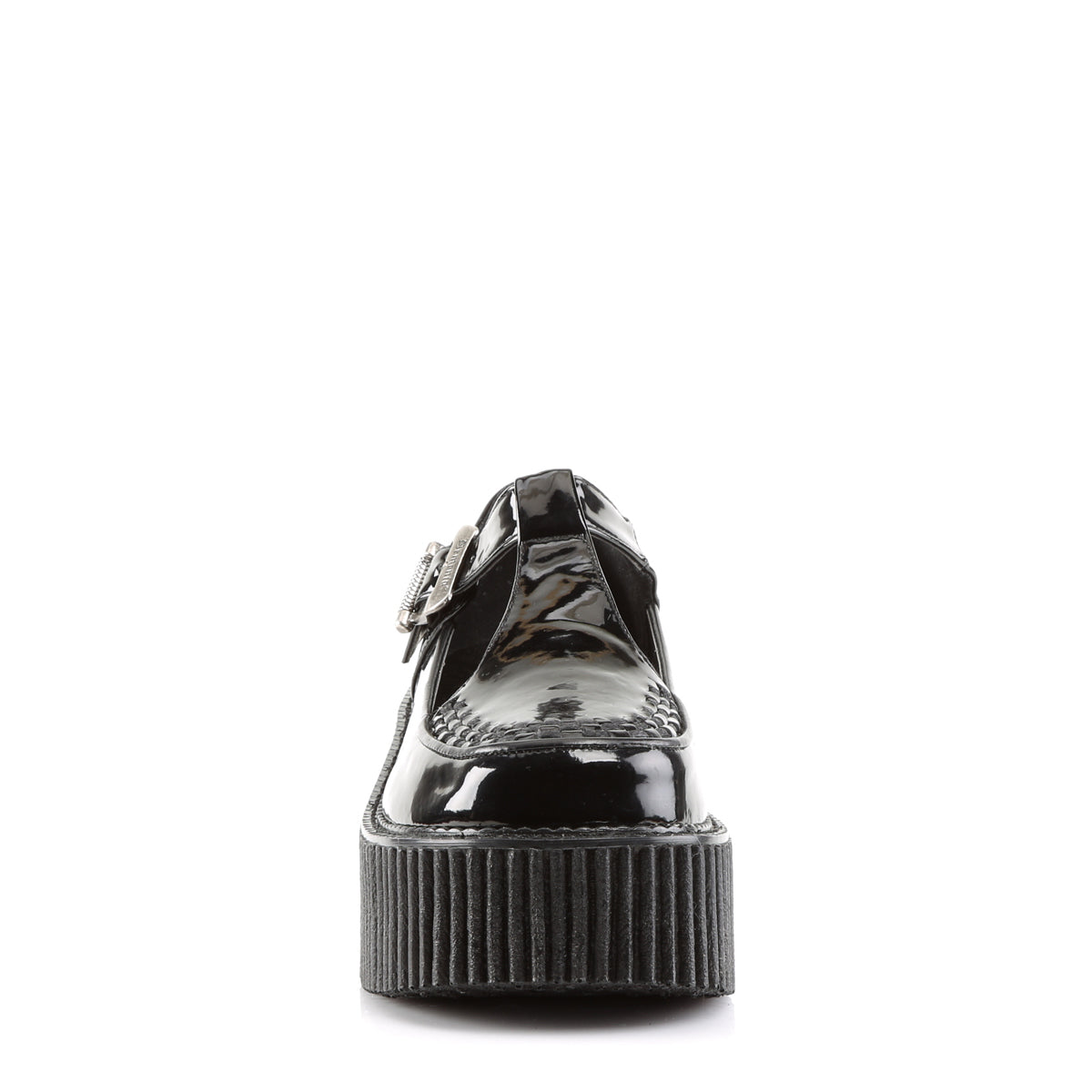 DemoniaCult Chaussure basse des femmes CREEPER-214 blk pat