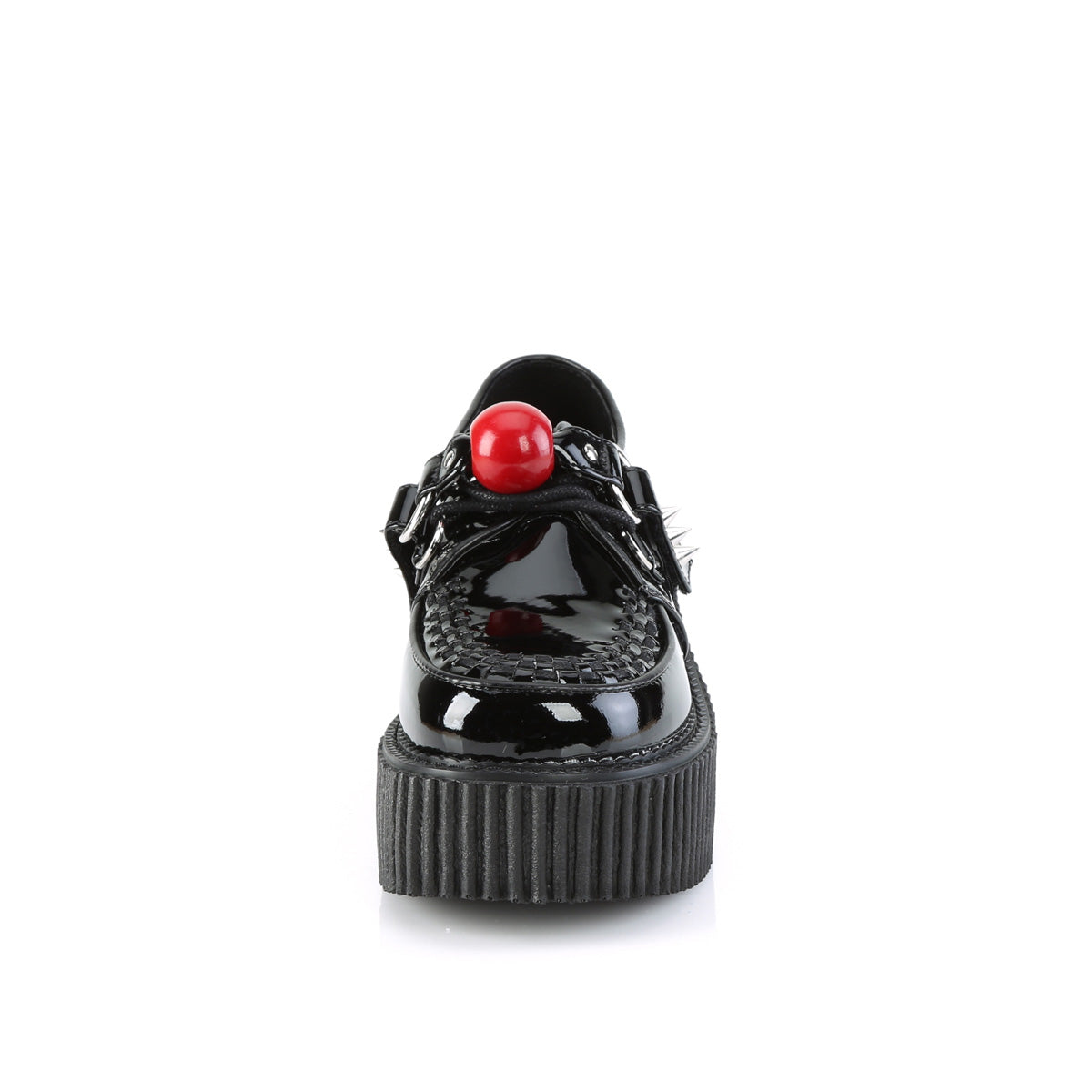 DemoniaCult Chaussure basse des femmes CREEPER-222 Blk Pat