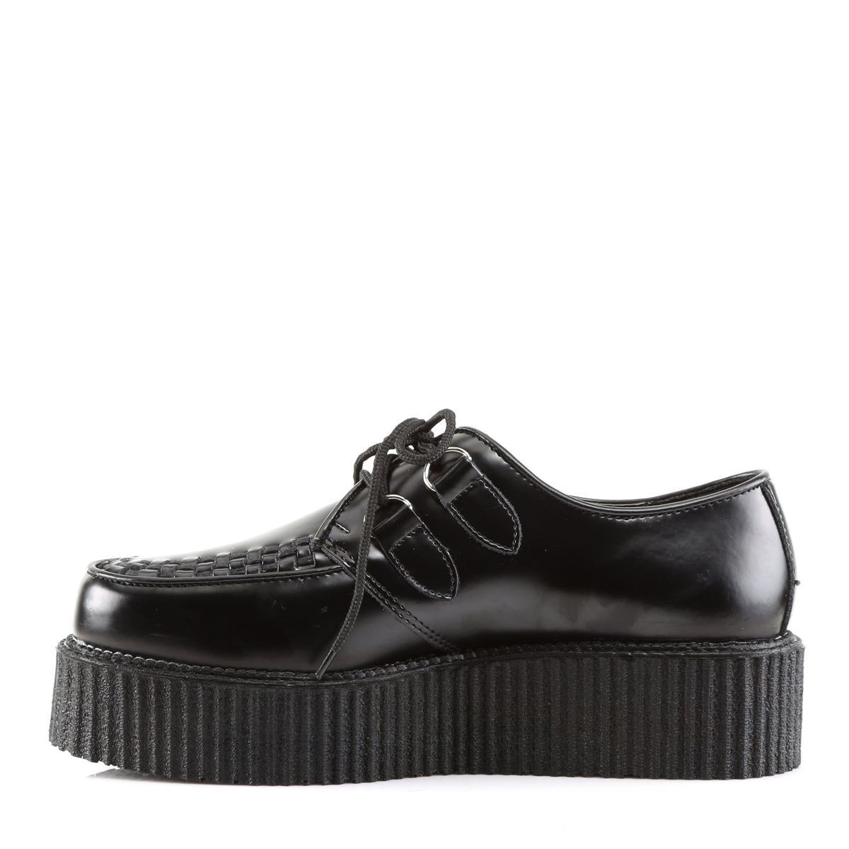 DemoniaCult Mens Boots CREEPER-402 Blk Leather