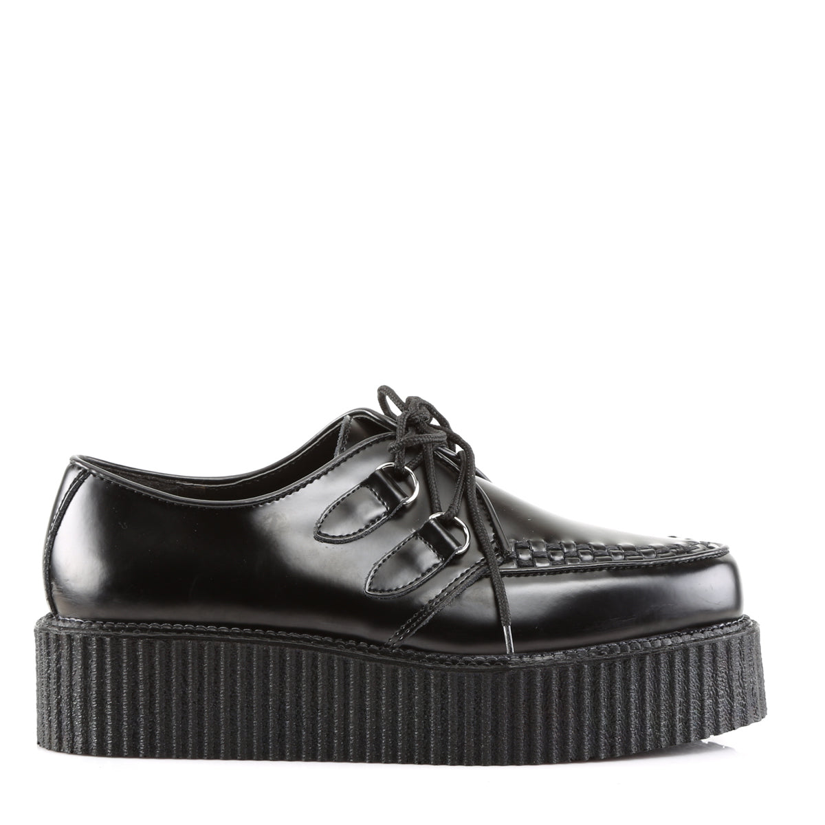 DemoniaCult Mens Boots CREEPER-402 Blk Leather