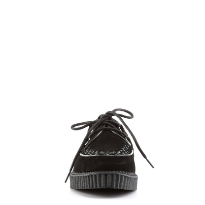 DemoniaCult Chaussure basse pour hommes CREEPER-602s blk daim