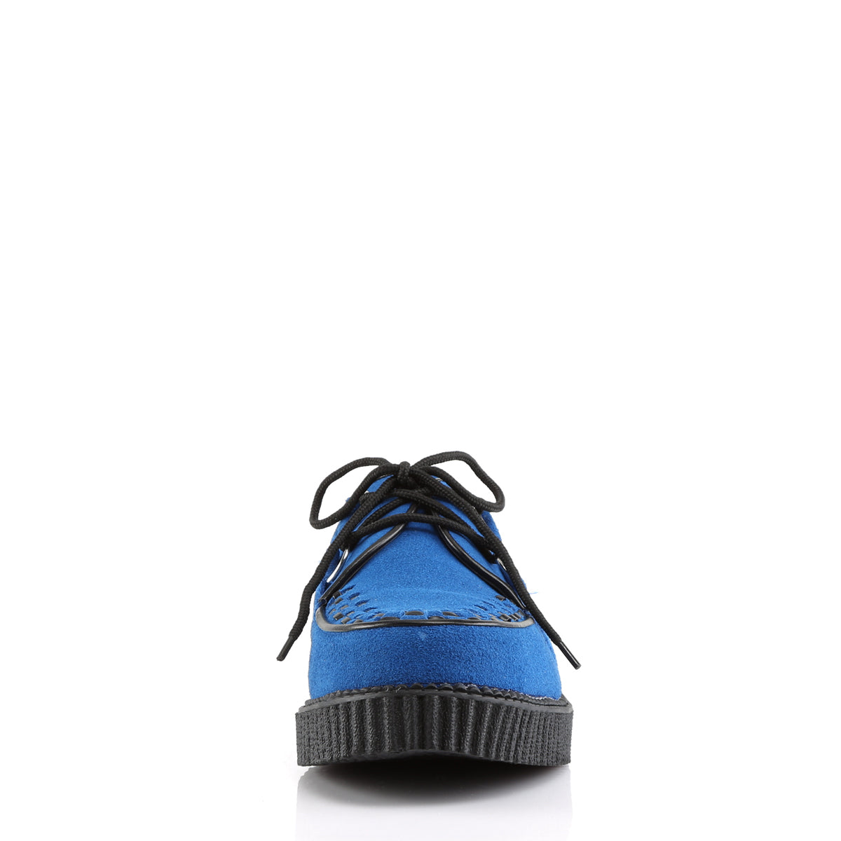 DemoniaCult Chaussure basse pour hommes Creeper-602S Suede bleu royal