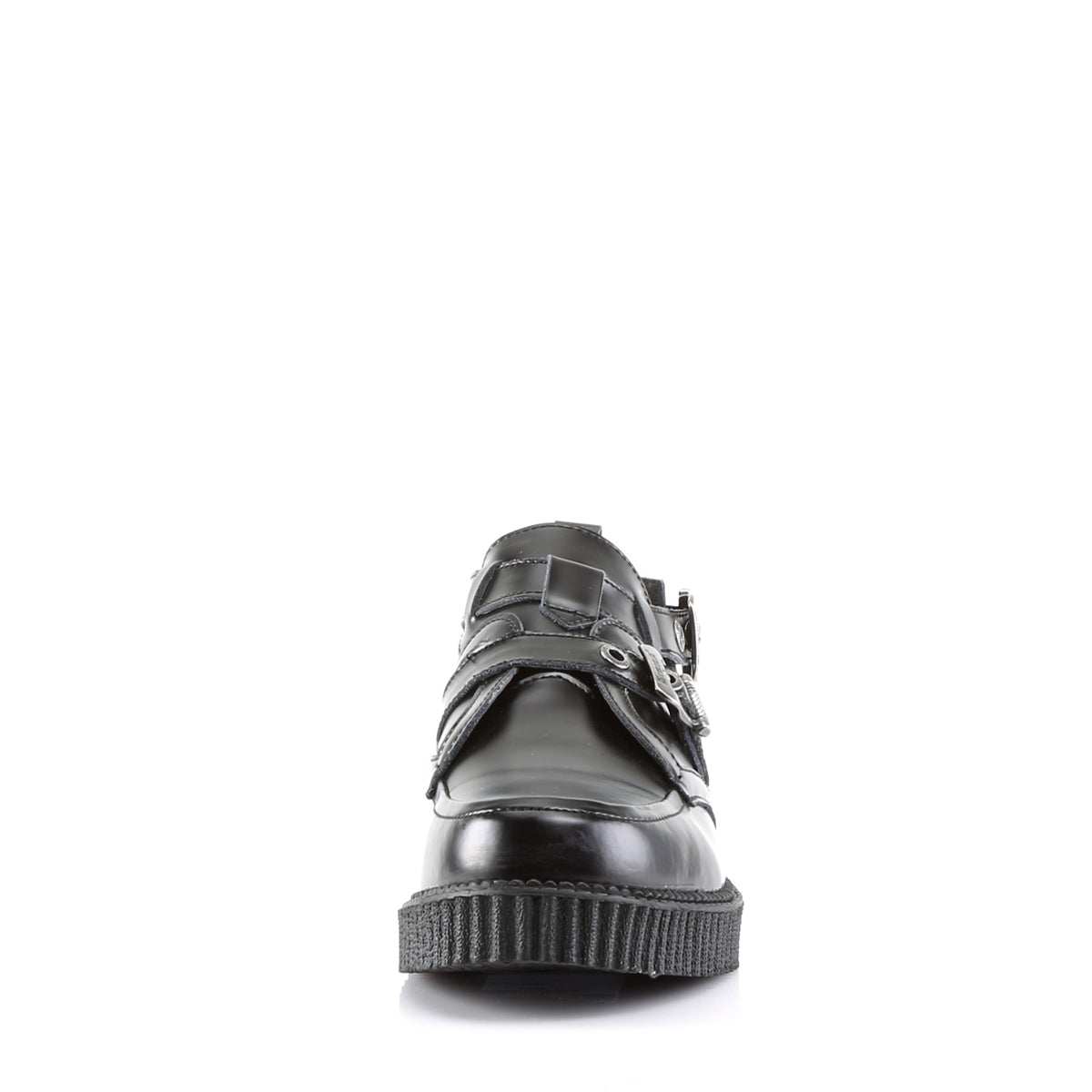 DemoniaCult Chaussure basse pour hommes CREEPER-615 BLK Cuir