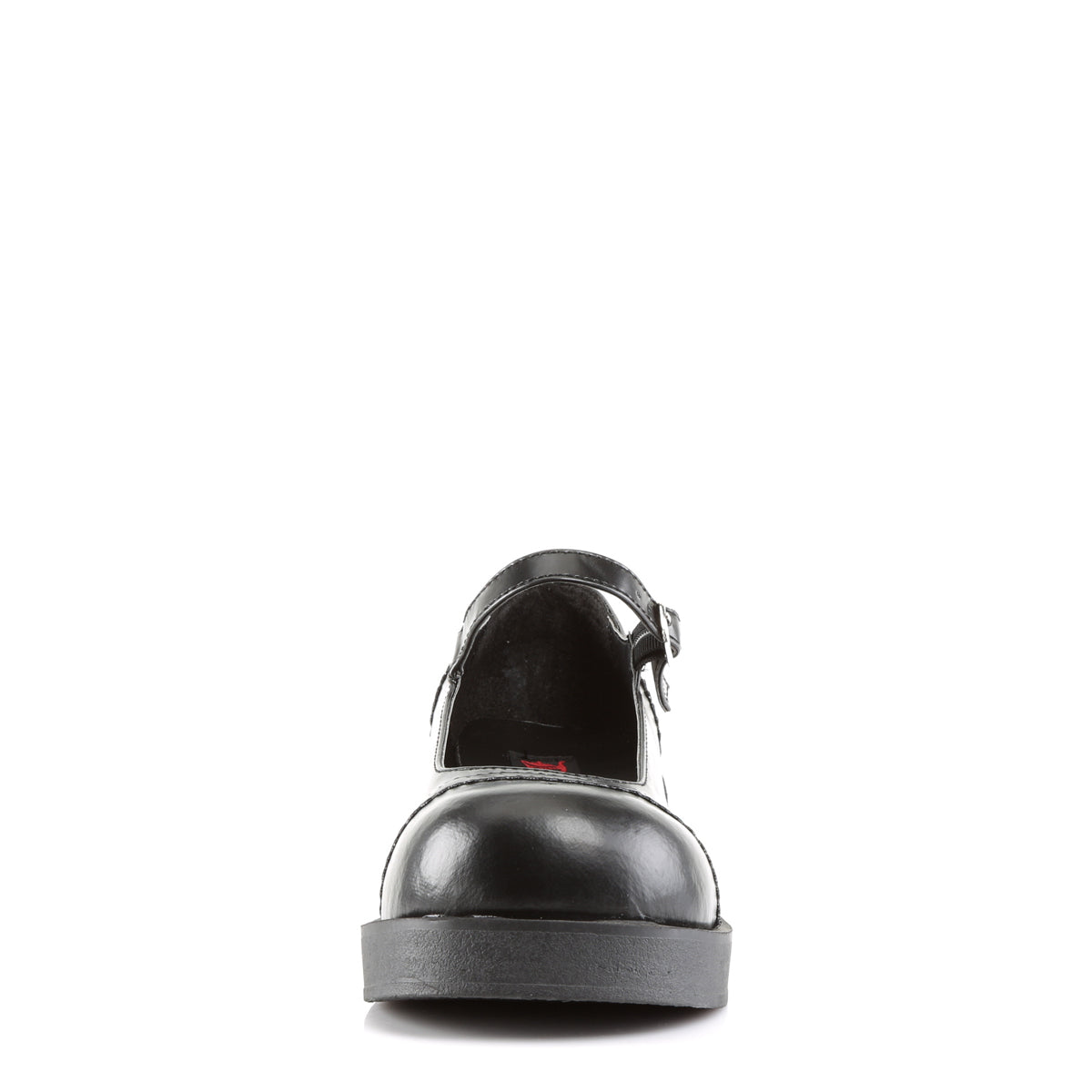DemoniaCult Womens Pumps CRUX-07 Blk Vegan Leather