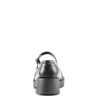 DemoniaCult Womens Pumps CRUX-07 Blk Vegan Leather