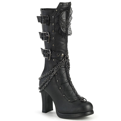 DemoniaCult  Bottes CRYPTO-67 Cuir végétalien BLK