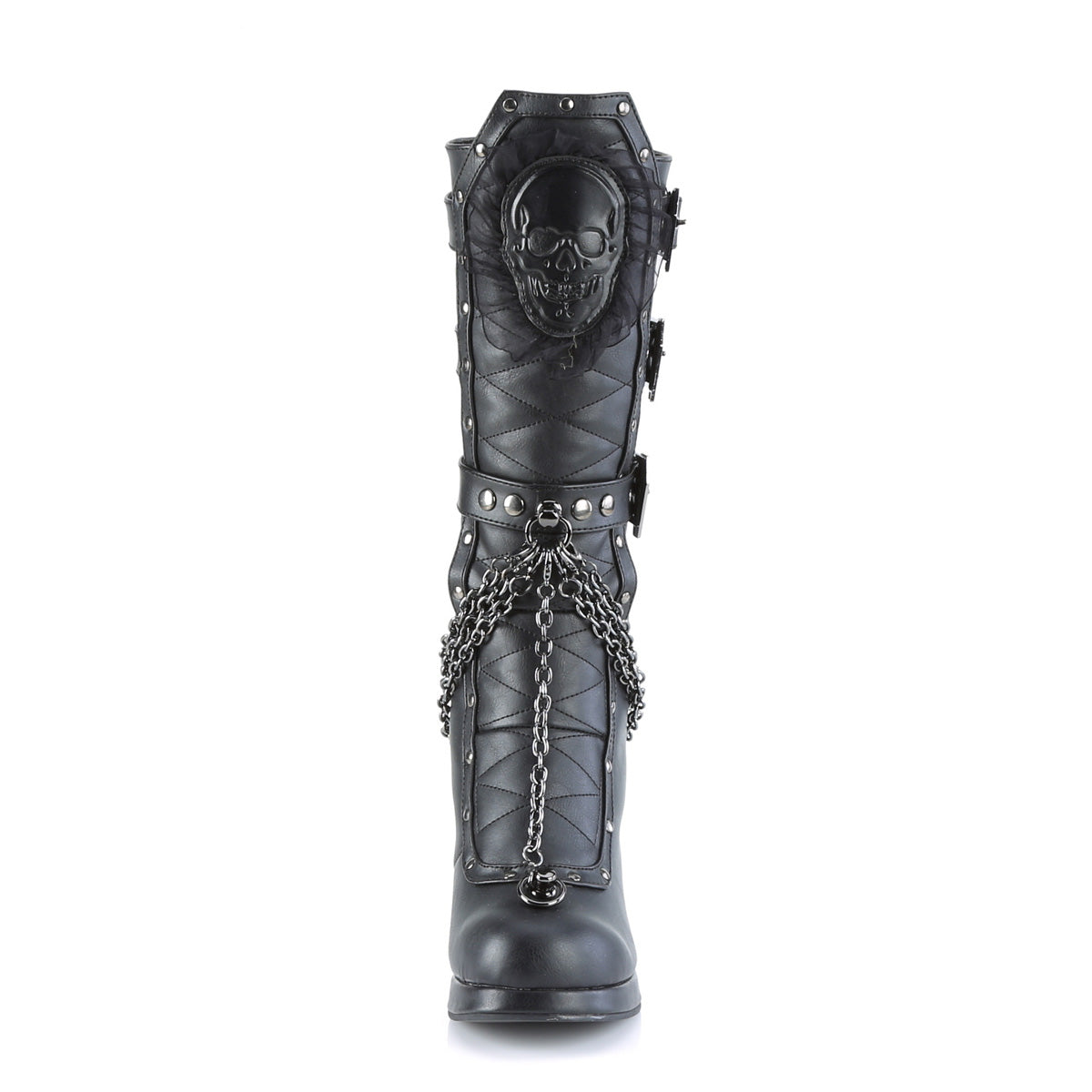 DemoniaCult  Bottes CRYPTO-67 Cuir végétalien BLK