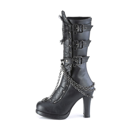 DemoniaCult  Bottes CRYPTO-67 Cuir végétalien BLK
