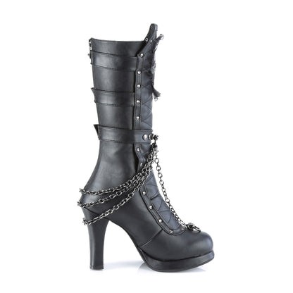 DemoniaCult  Bottes CRYPTO-67 Cuir végétalien BLK