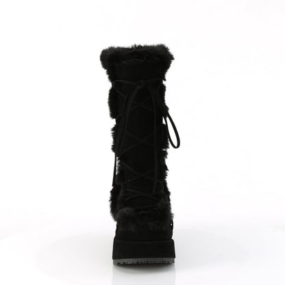 DemoniaCult   Cubby-311 Blk Suede végétalien