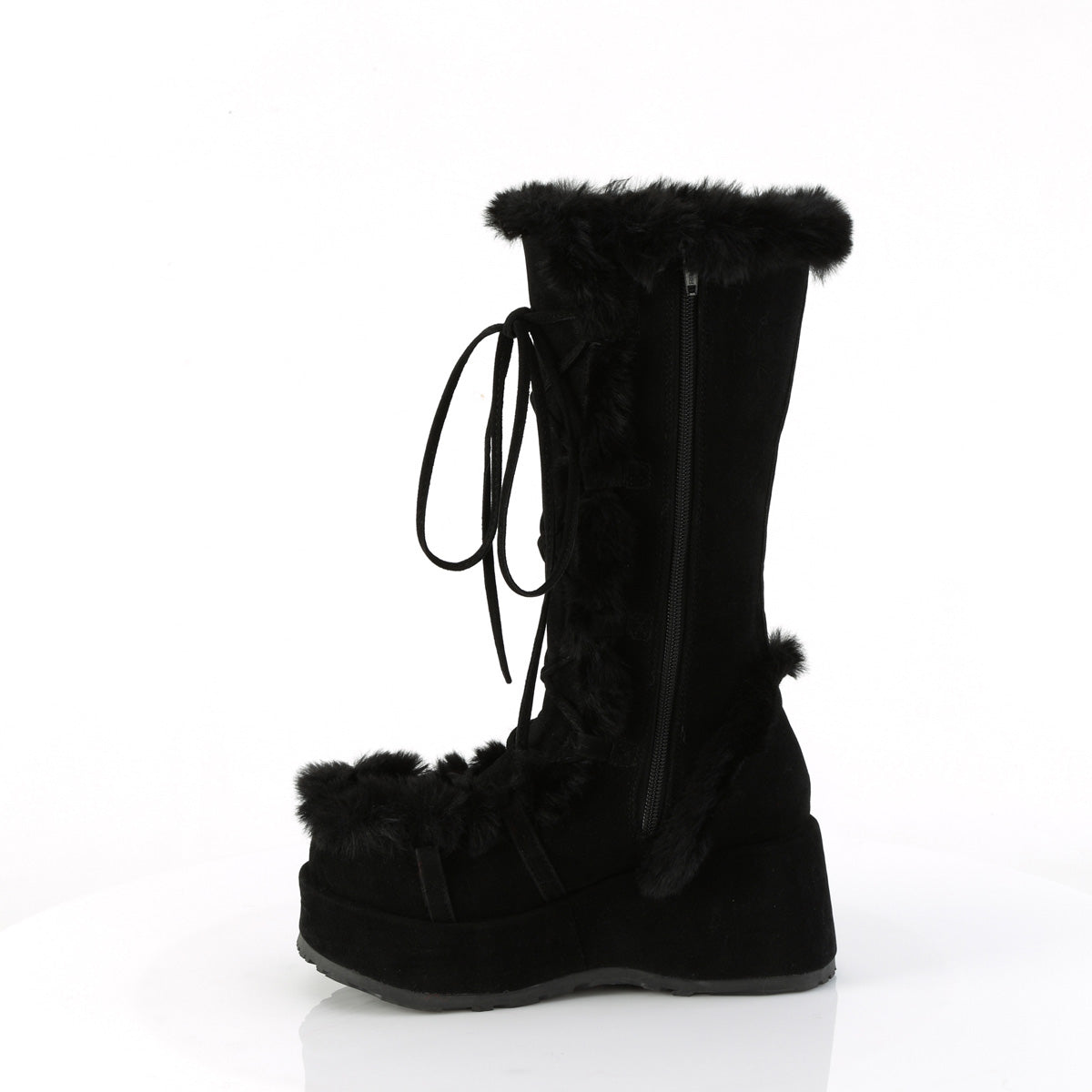 DemoniaCult   Cubby-311 Blk Suede végétalien