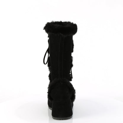 DemoniaCult   Cubby-311 Blk Suede végétalien
