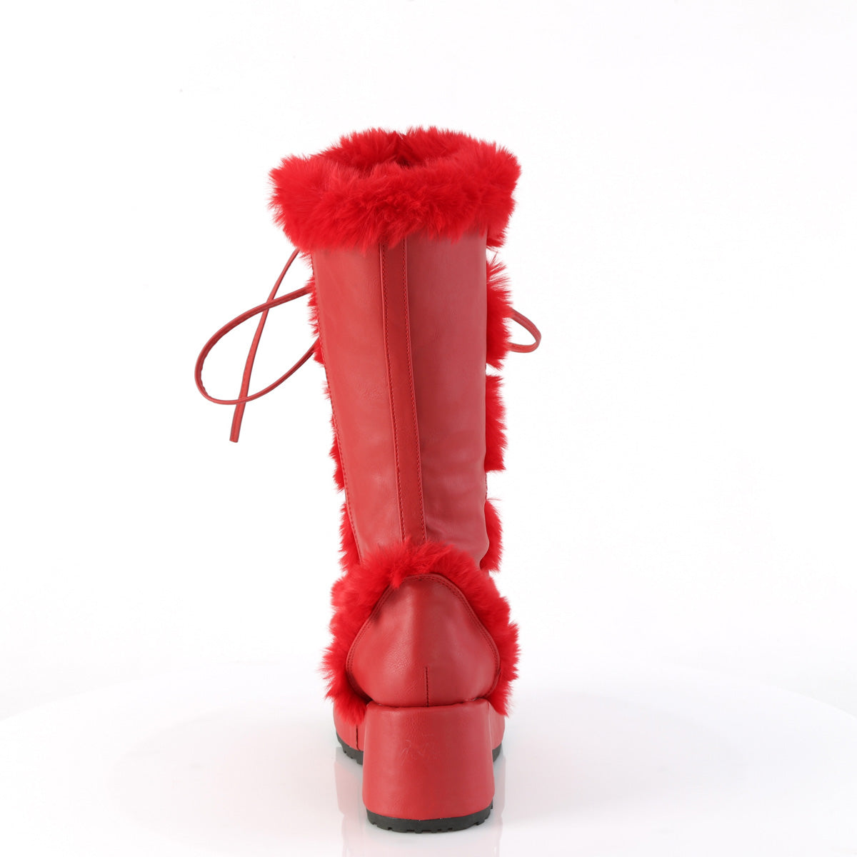 DemoniaCult   Cuir végétalien rouge cubby-311