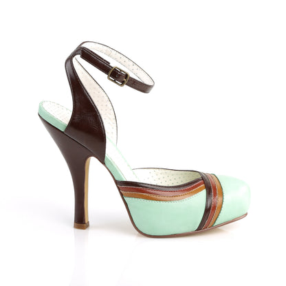 Pin Up Couture Womens Pumps CUTIEPIE-01 Mint Multi Faux Leather