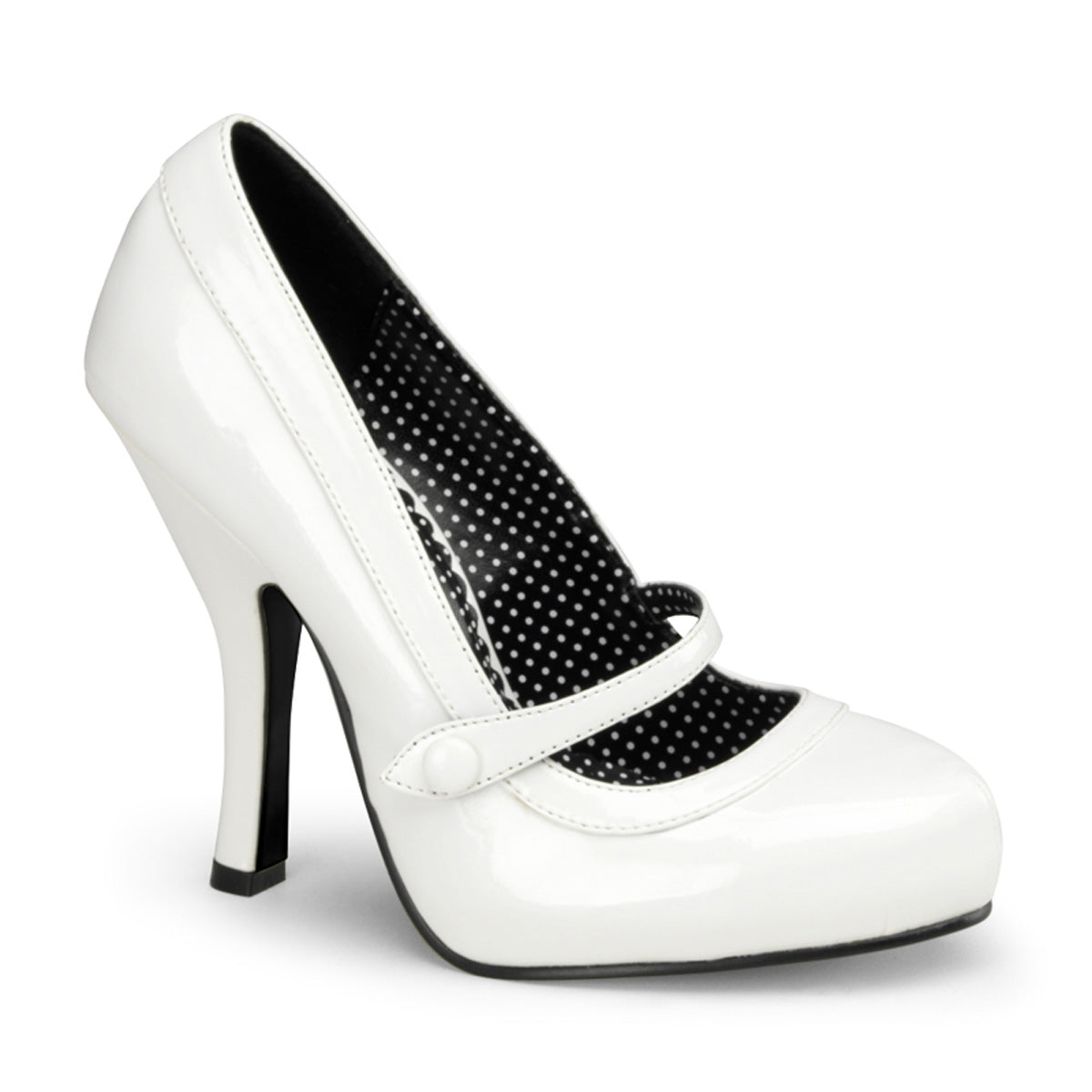 Pin Up Couture Pompes pour femmes CUTIEPIE-02 wht pat