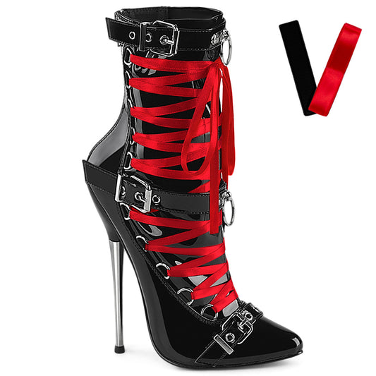 Devious Women's Single Soles DAGGER-1032 Blk Pat