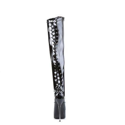 Devious Bottes pour femmes DAGGER-3060 blk stretch pat