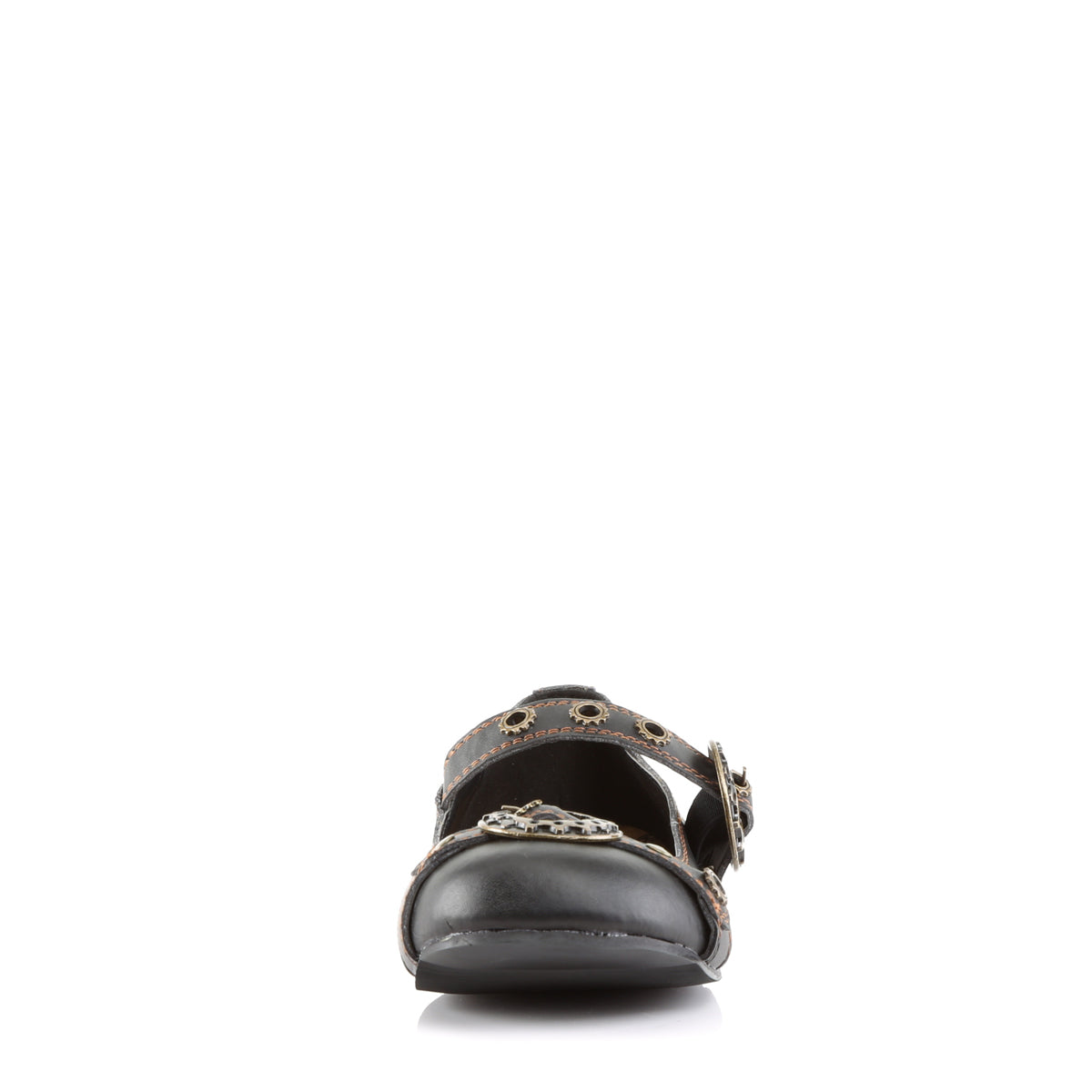 DemoniaCult Chaussure basse des femmes DAISY-09 Cuir végétalien BLK