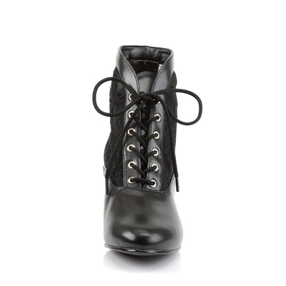 Funtasma Bottines pour femmes DAME-05 blk pu-dentelle