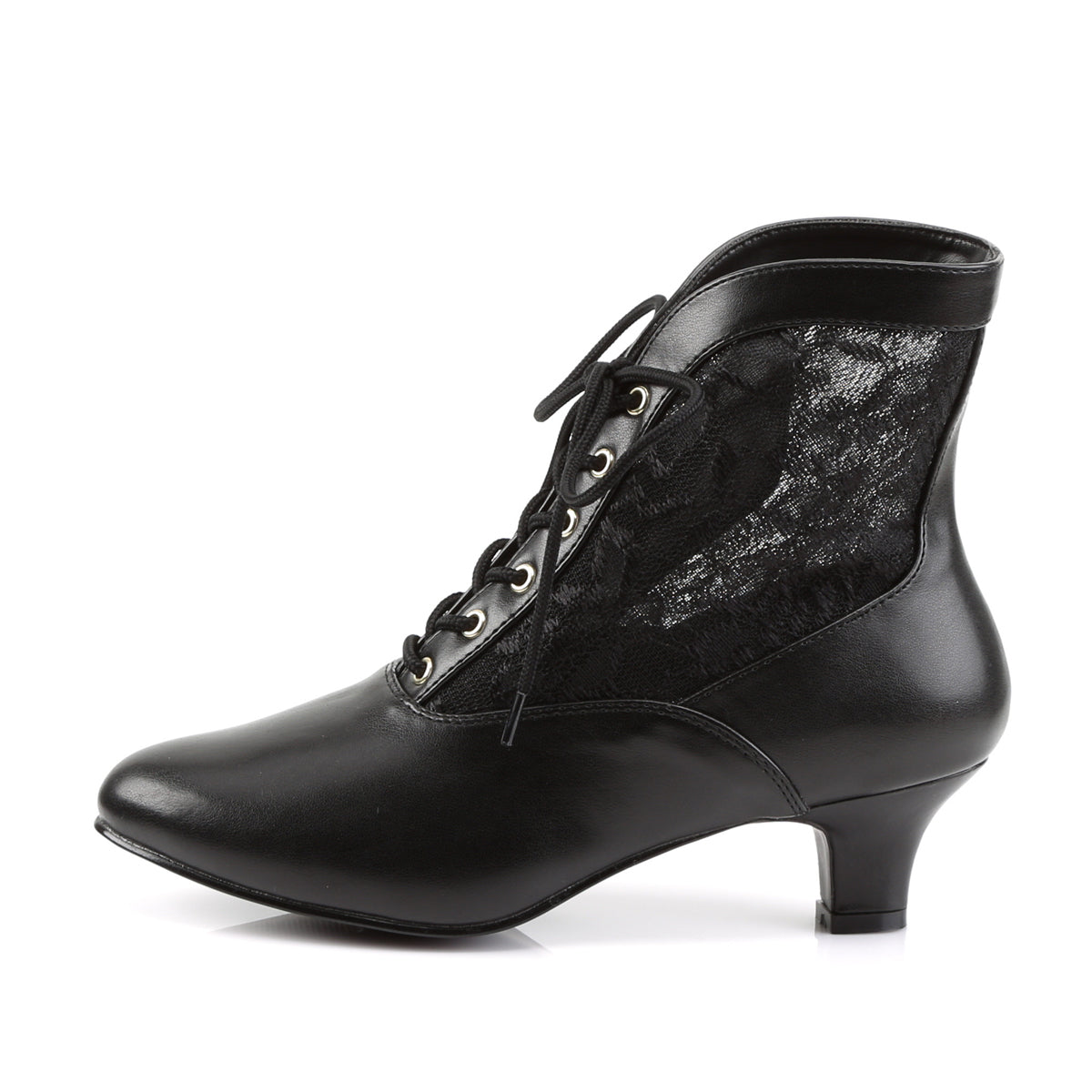 Funtasma Bottines pour femmes DAME-05 blk pu-dentelle