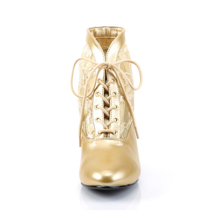 Funtasma Bottines pour femmes DAME-05 Gold Pu-dentelle