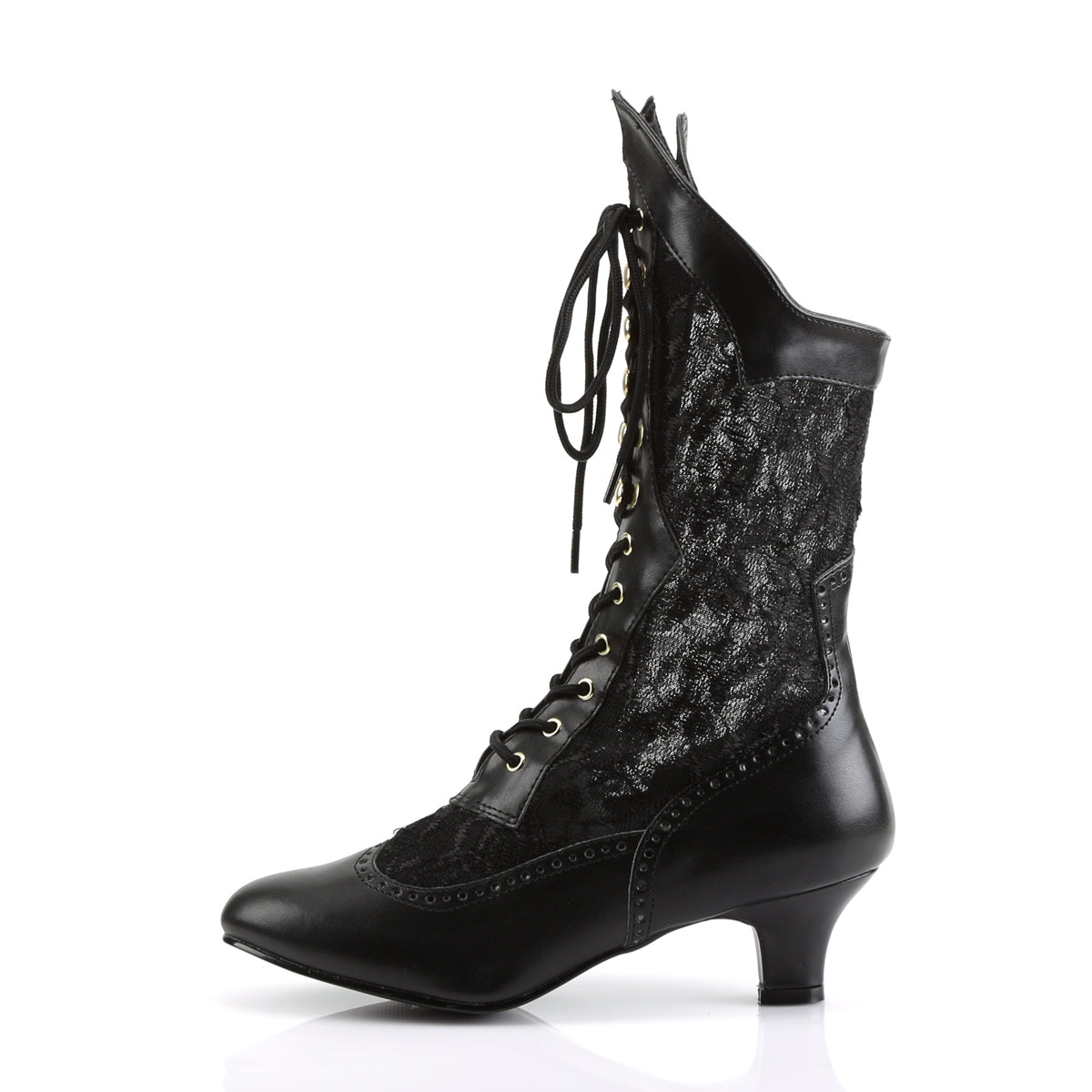 Funtasma Bottines pour femmes DAME-115 blk PU-dentelle