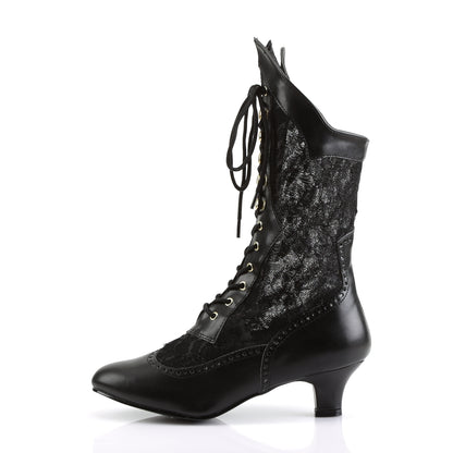 Funtasma Bottines pour femmes DAME-115 blk PU-dentelle