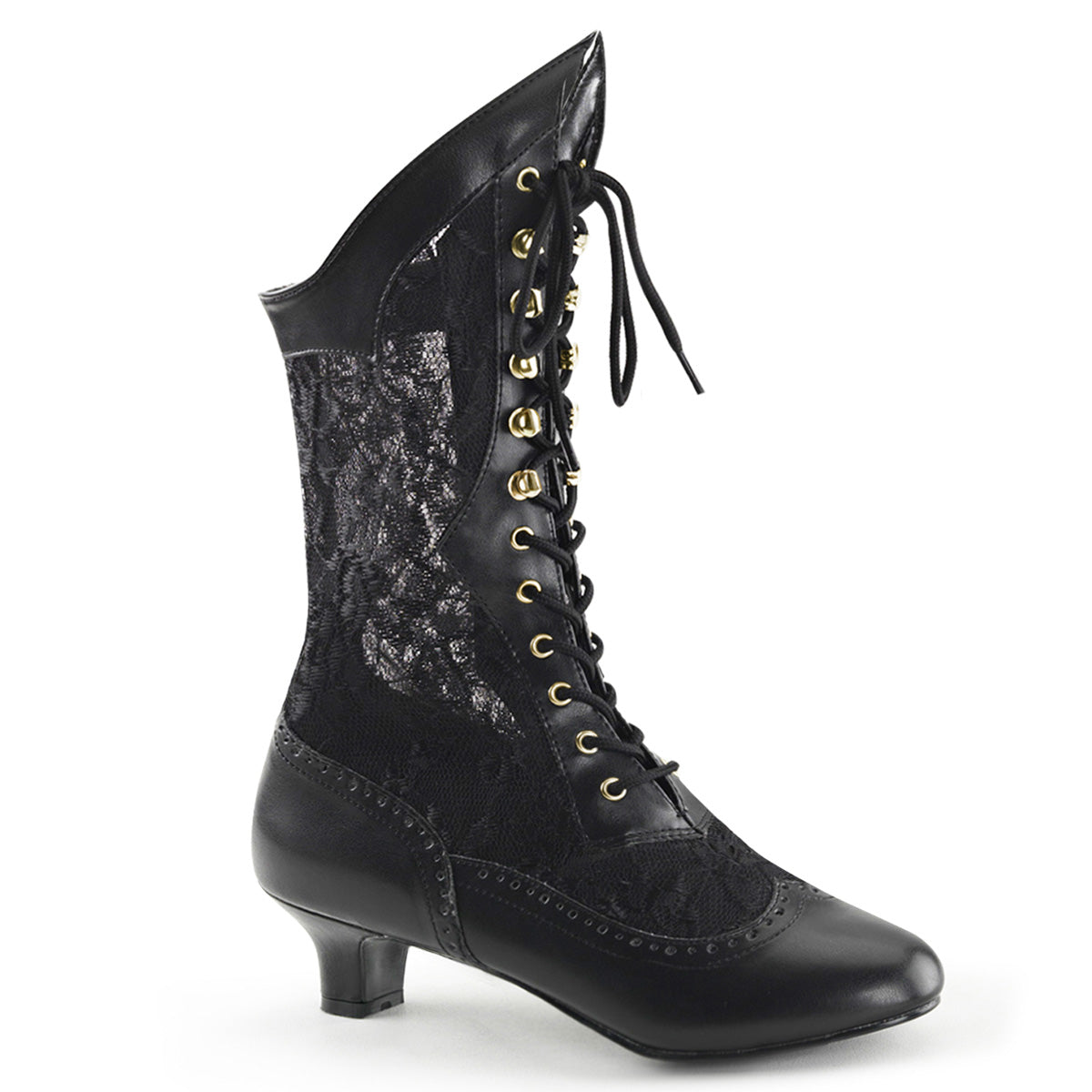 Funtasma Bottines pour femmes DAME-115 blk PU-dentelle