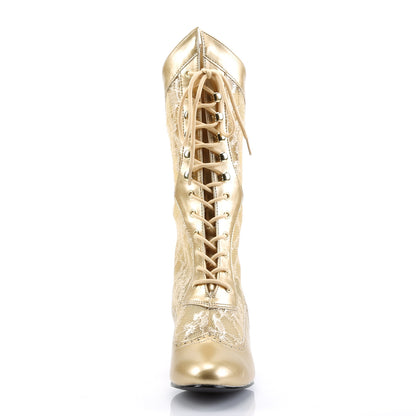 Funtasma Bottines pour femmes DAME-115 Gold Pu-dentelle