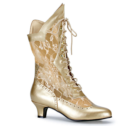 Funtasma Bottines pour femmes DAME-115 Gold Pu-dentelle