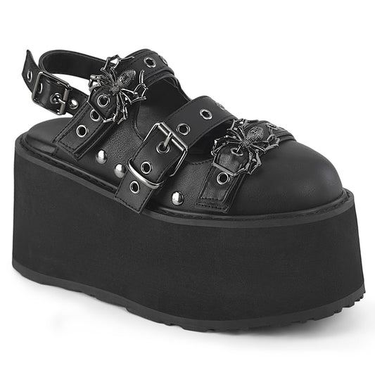 DemoniaCult   DAMNED-27 Cuir végétalien BLK