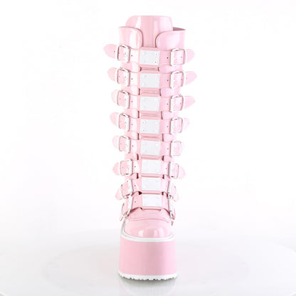 DemoniaCult  Bottes DAMNED-318 B. Holo rose Pat
