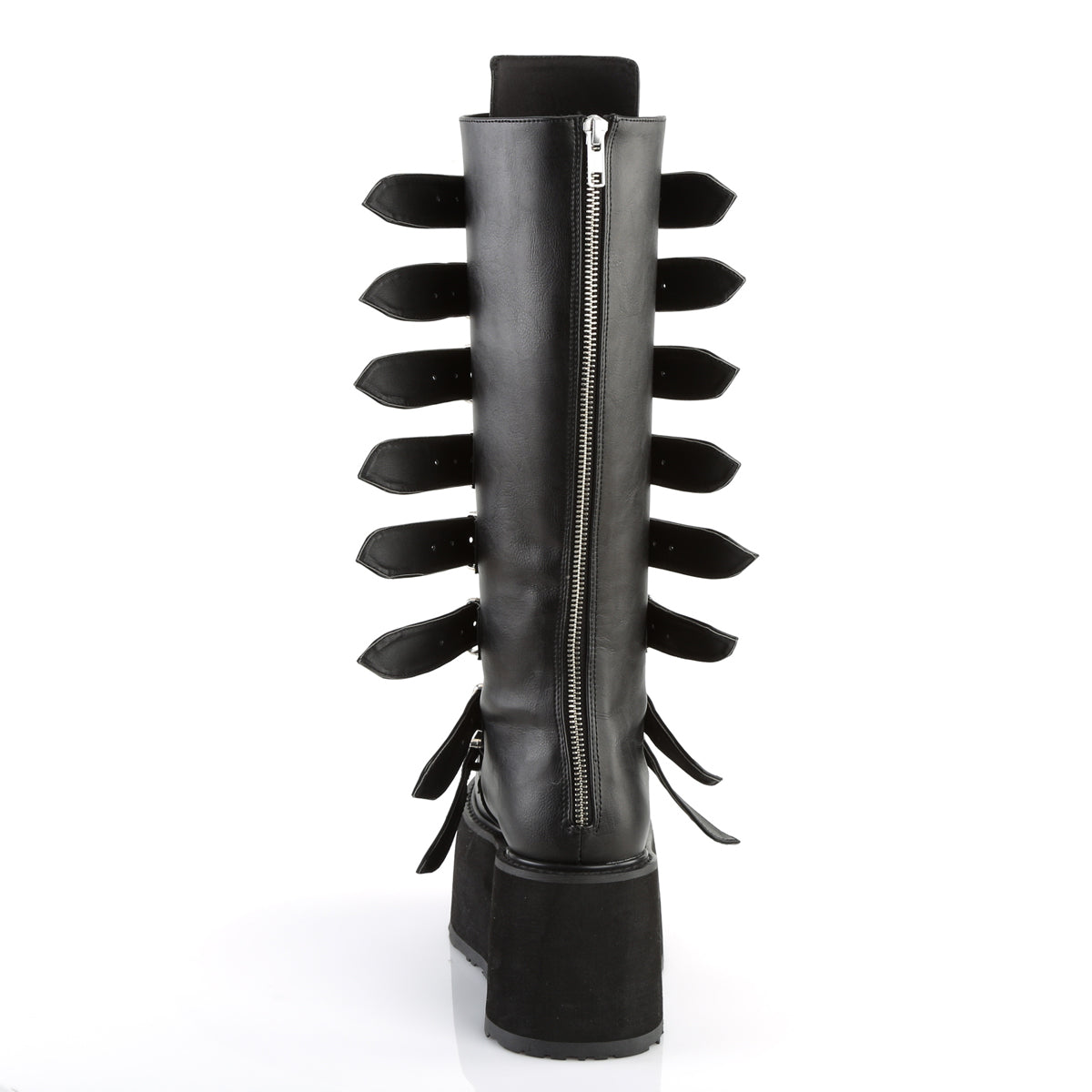 DemoniaCult Bottes de femmes DAMNED-318 Cuir végétalien BLK