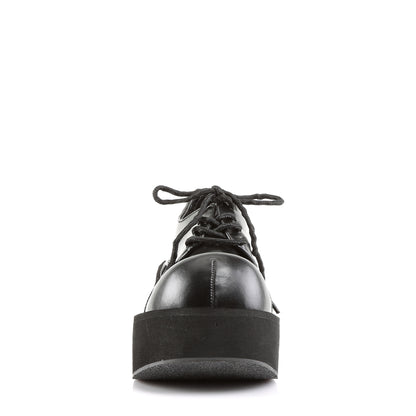 DemoniaCult Pompes pour femmes DANK-101 Cuir végétalien BLK