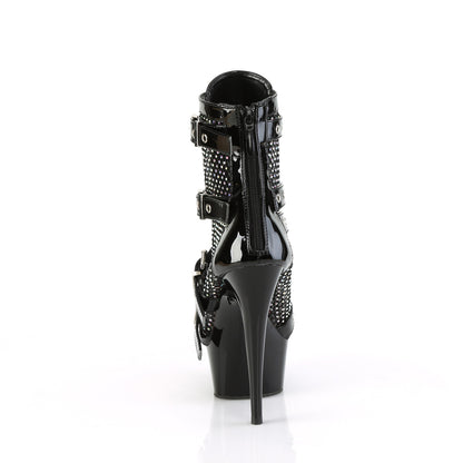 Pleaser  Bottines DELIGHT-1013RM BLK PAT-RS MESH / BLK