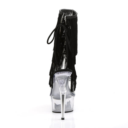Pleaser Womens Ankle Boots DELIGHT-1017TF Clr-Blk/Clr