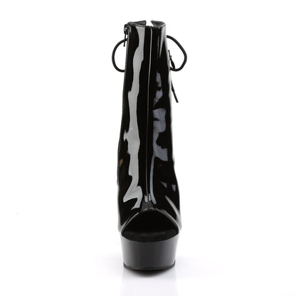 Pleaser Bottines pour femmes DELIGHT-1018 BLK PAT / BLK