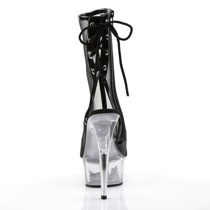Pleaser Bottines pour femmes DELIGHT-1018MSH BLK PAT-MESH / CLR