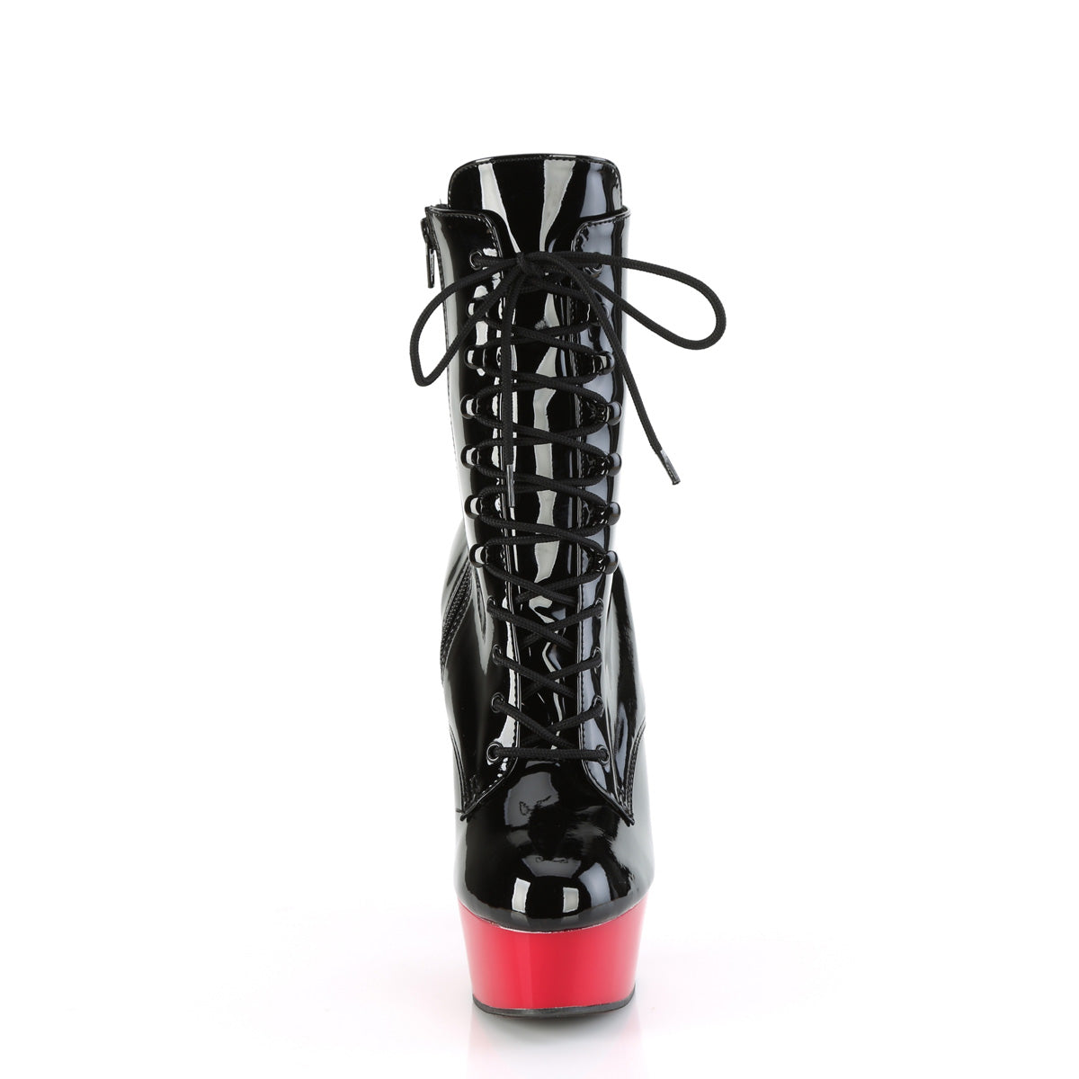Pleaser   DELIGHT-1020 blk pat / rouge