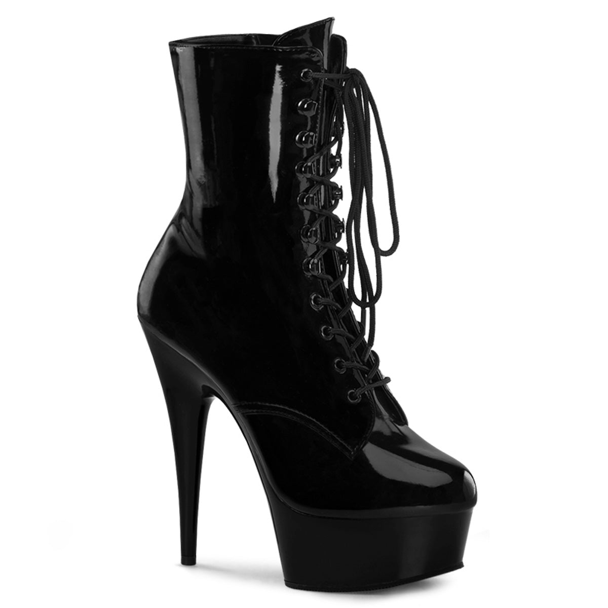 Pleaser Bottines pour femmes DELIGHT-1020 BLK PAT / BLK