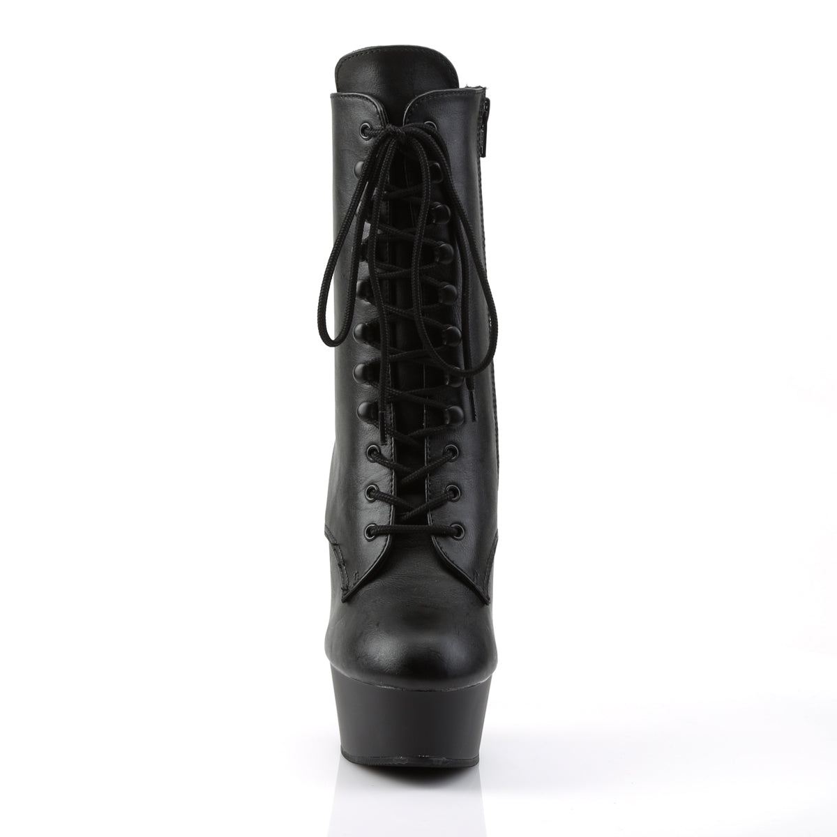 Pleaser Bottines pour femmes DELIGHT-1020 Blk Faux Cuir / Blk Matte