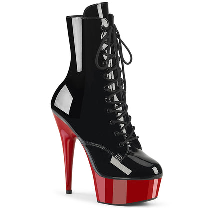 Pleaser   DELIGHT-1020 blk pat / rouge