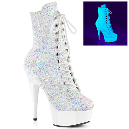 Pleaser   DELIGHT-1020lg néon wht multi-paillettes / néon wht